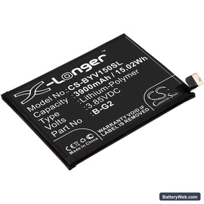 Vivo V15 Replacement Battery, 3.85V, 3900mAh, Li-Polymer 1