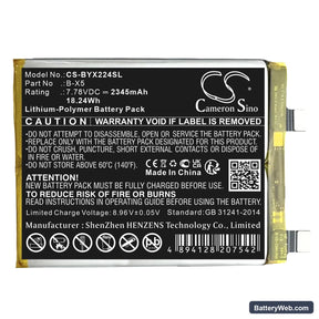 Vivo V2241A Replacement Battery, 7.78V, 2345mAh, Li-Polymer 1
