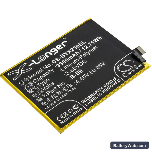 BBK VIVO X23 Replacement Battery, 3.85V, 3300mAh, Li-Polymer 1