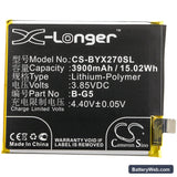 Vivo X27 Replacement Battery, 3.85V, 3900mAh, Li-Polymer 3