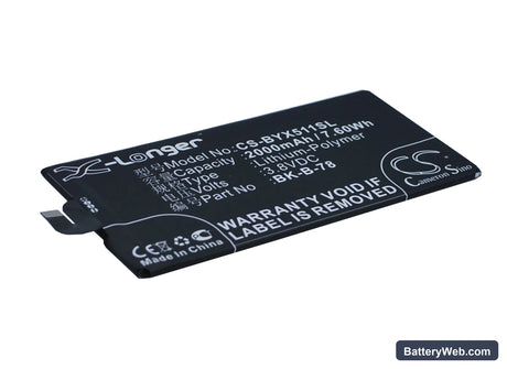 BBK VIVO X5 MAX Replacement Battery, 3.8V, 2000mAh, Li-Polymer 2