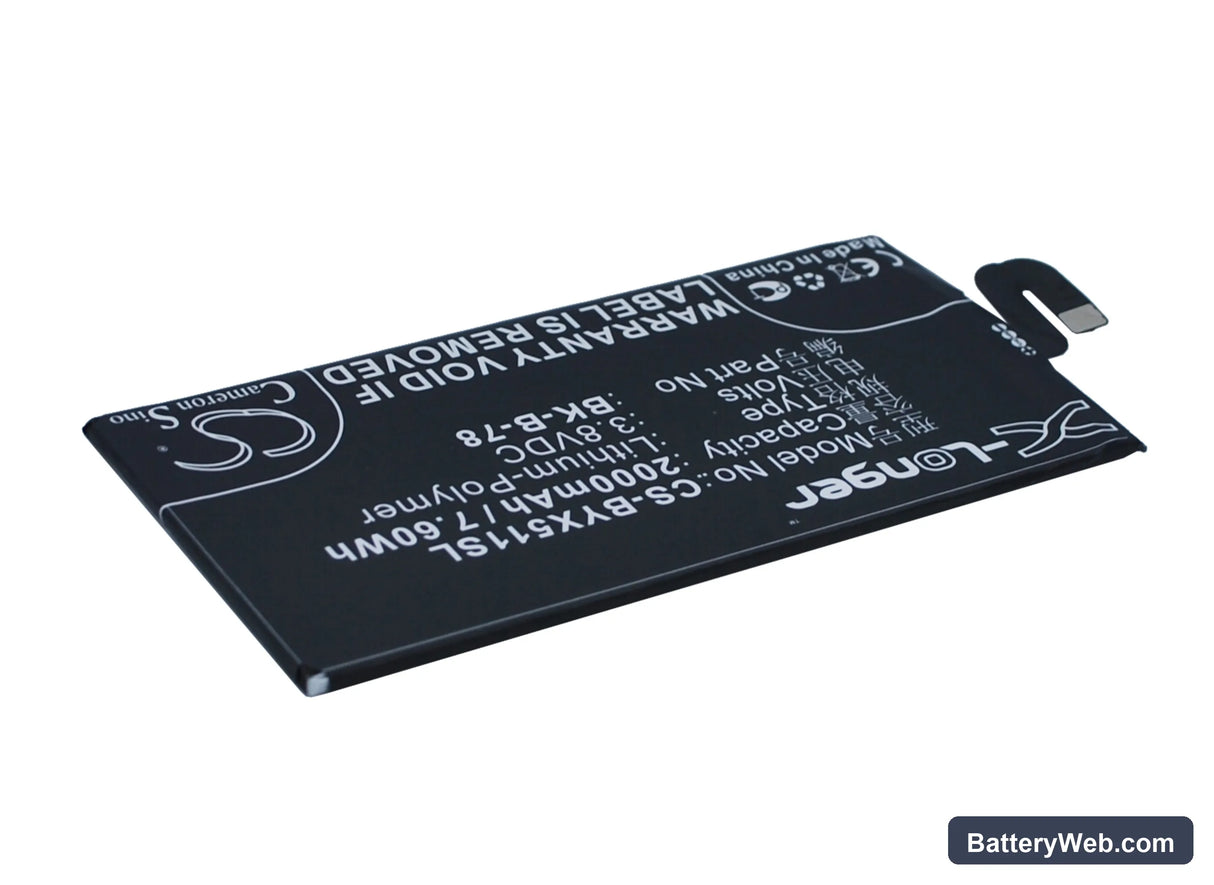 BBK VIVO X5 MAX Replacement Battery, 3.8V, 2000mAh, Li-Polymer 3