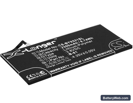 BBK VIVO X5 Pro Replacement Battery, 3.8V, 2300mAh, Li-Polymer 1