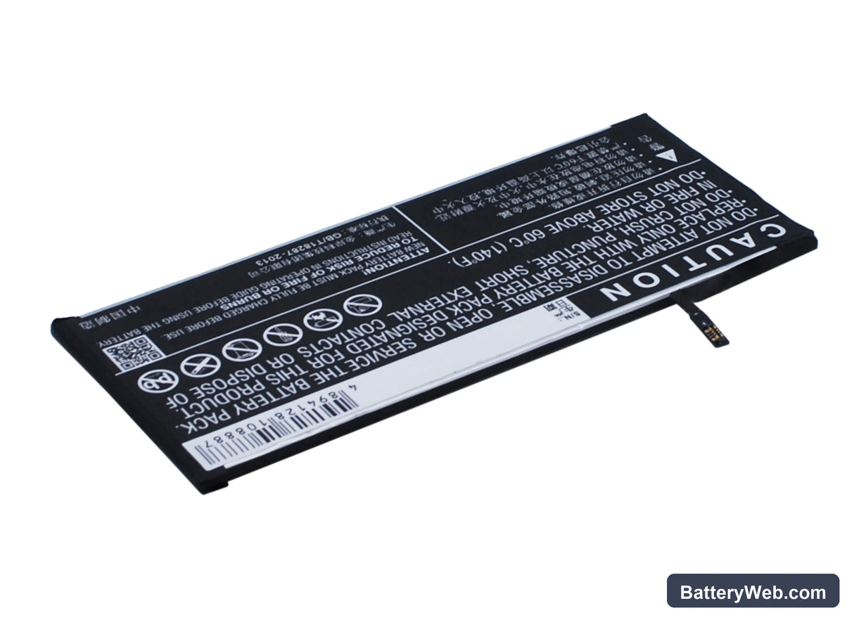 BBK VIVO X5Pro V Replacement Battery, 3.85V, 2450mAh, Li-Polymer 4