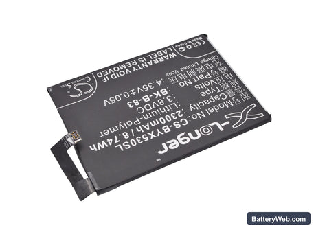 BBK VIVO X5M Replacement Battery, 3.8V, 2300mAh, Li-Polymer 2