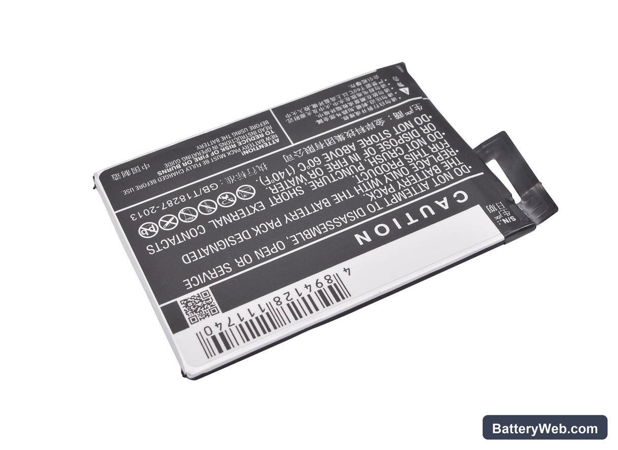BBK VIVO X5M Replacement Battery, 3.8V, 2300mAh, Li-Polymer 4