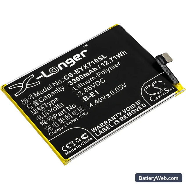 Vivo Y71 Replacement Battery, 3.85V, 3300mAh, Li-Polymer 1