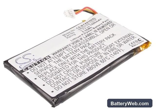 Bushnell Yardage Pro XGC Replacement Battery, 3.7V, 1500mAh, Li-Polymer 1