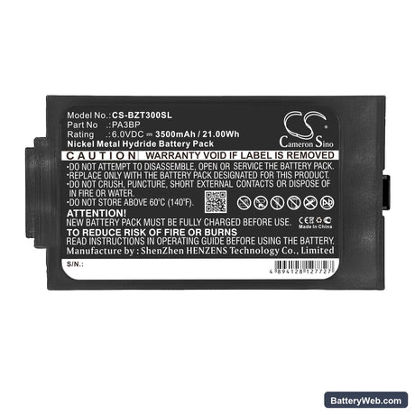 Bullard PA30 PAPR Replacement Battery, 6V, 3500mAh, Ni-MH 5