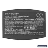 3M C1060 Replacement Battery, 3.7V, 950mAh, Li-ion 5