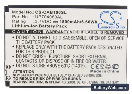 CAT B10 Replacement Battery, 3.7V, 1800mAh, Li-ion 5