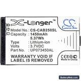 CATERPILLAR B25 Replacement Battery, 3.7V, 1450mAh, Li-ion 3