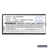 CAT B26 Replacement Battery, 3.7V, 1350mAh, Li-ion 3