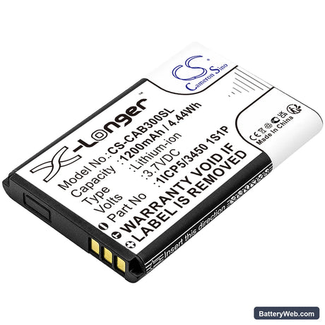 CAT B30 Replacement Battery, 3.7V, 1200mAh, Li-ion 1