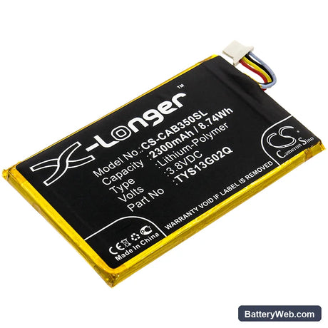 CAT B35 Replacement Battery, 3.8V, 2300mAh, Li-Polymer 1