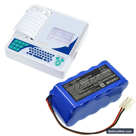 Cardioline ECG AR2100 View Replacement Battery, 12V, 2000mAh, Ni-MH 6