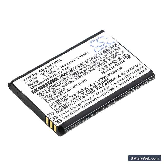CAT S22 Replacement Battery, 3.7V, 1400mAh, Li-ion 1
