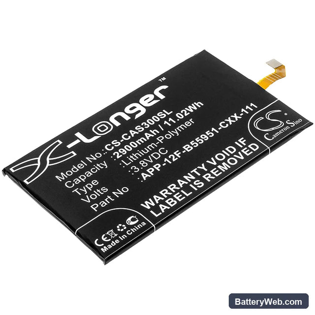 CATERPILLAR S30 Replacement Battery, 3.8V, 2900mAh, Li-Polymer 1