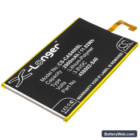 CAT S40 Replacement Battery, 3.8V, 2900mAh, Li-Polymer 1