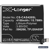 CATERPILLAR CAT S42 Replacement Battery, 3.85V, 4100mAh, Li-Polymer 3