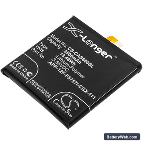 CATERPILLAR S60 Replacement Battery, 3.85V, 3500mAh, Li-Polymer 1