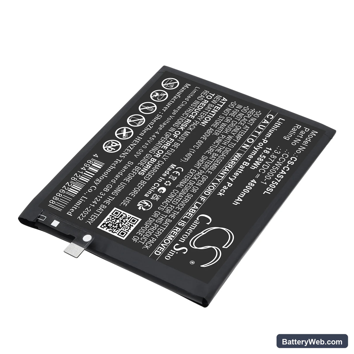CAT BM1S1B Replacement Battery, 3.87V, 4800mAh, Li-Polymer 2