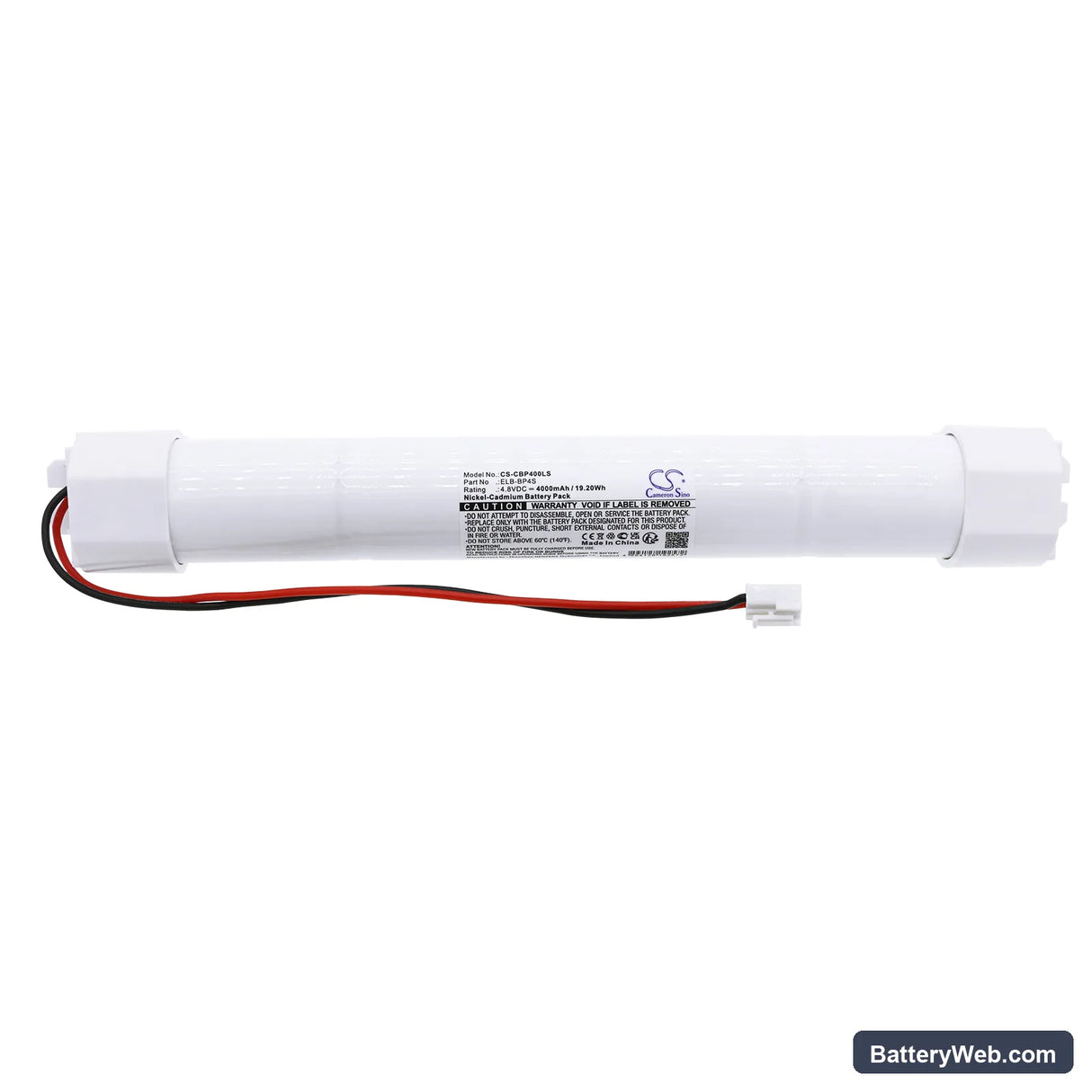 Pierlite LPM70 Replacement Battery, 4.8V, 4000mAh, Ni-CD 3