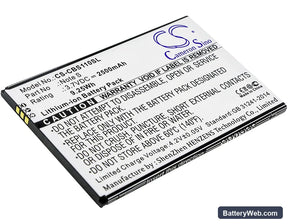 Cubot Note S Replacement Battery, 3.7V, 2500mAh, Li-ion 1