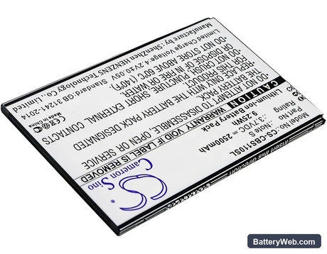 Cubot Note S Replacement Battery, 3.7V, 2500mAh, Li-ion 2