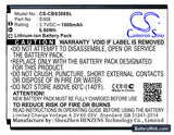 Cubot S308 Replacement Battery, 3.7V, 1800mAh, Li-ion 1