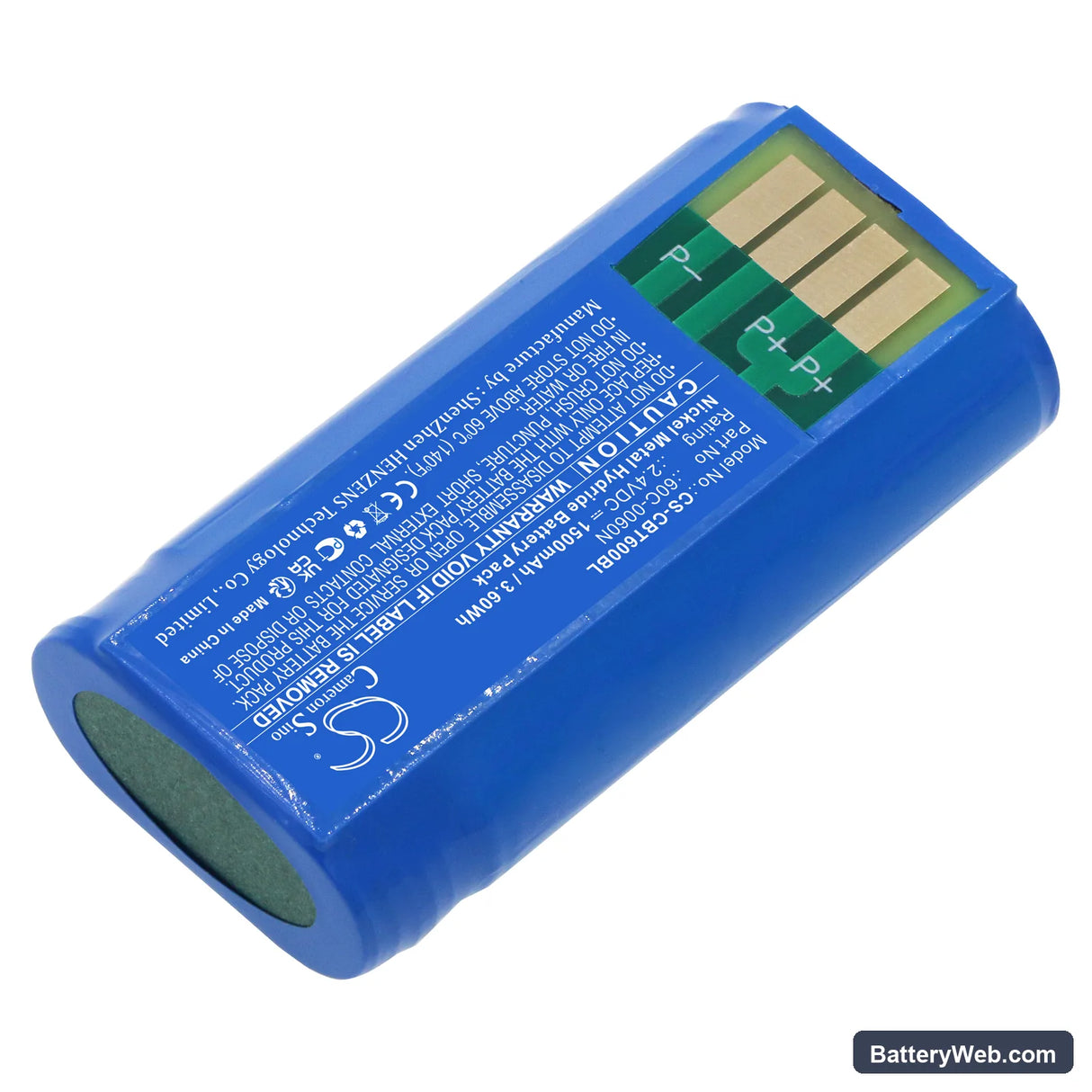 Cattron Theimeg 70C0003KIT Replacement Battery, 2.4V, 1500mAh, Ni-MH 2