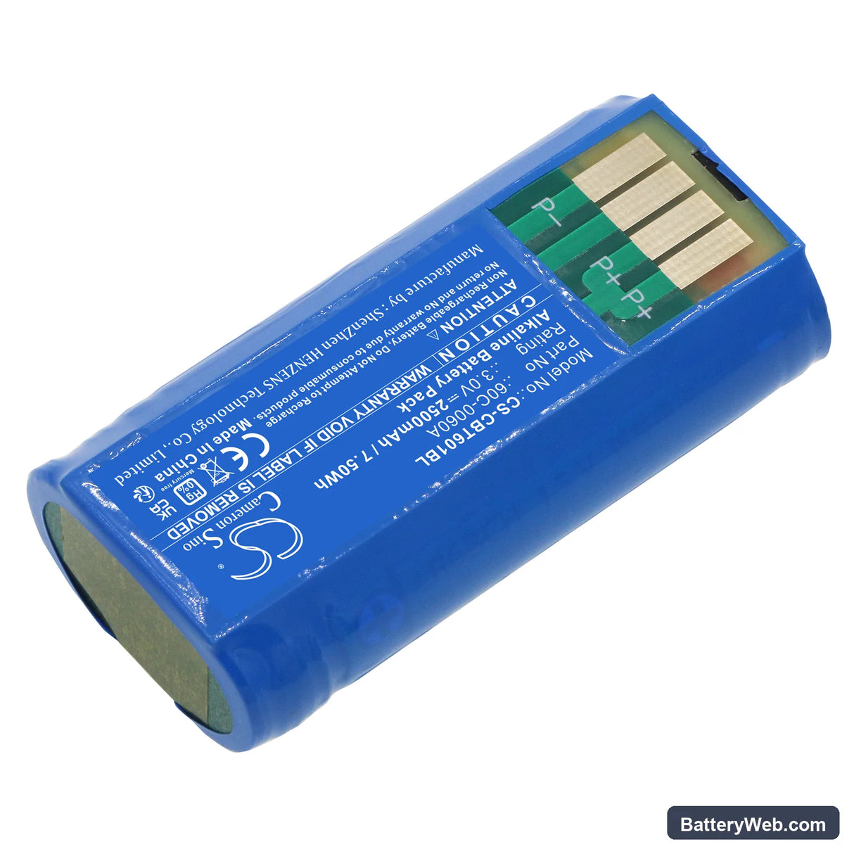 Cattron Theimeg 70C0003KIT Replacement Battery, 3V, 2500mAh, Alkaline 2