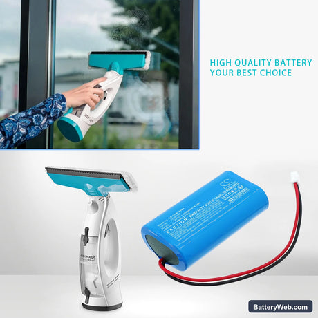 Concept CW1000 Replacement Battery, 7.4V, 2500mAh, Li-ion 6