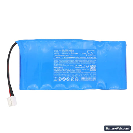 Cardio E3 Replacement Battery, 14.4V, 2600mAh, Li-ion 3
