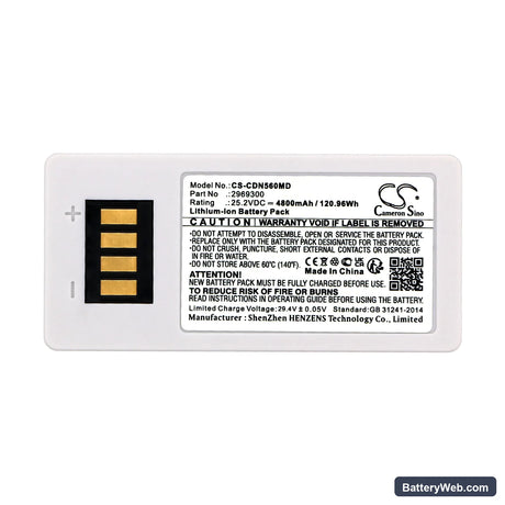Medtronic Puritan Bennett 560 Ventilator Replacement Battery, 25.2V, 4800mAh, Li-ion 3