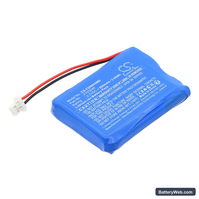 Covidien Puritan Bennett 840 Replacement Battery, 3.7V, 800mAh, Li-ion 1