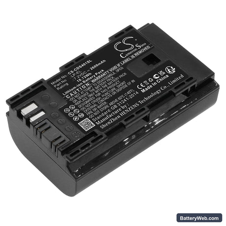 Canon Speedlite EL‑1 Replacement Battery, 7.2V, 2600mAh, Li-ion 1