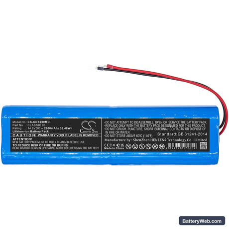 Creative CLASSIC 90 Replacement Battery, 14.8V, 2600mAh, Li-ion 3