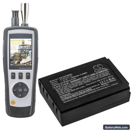 Extech Video Particle Counter VPC300 ( Built-in Camera ) Replacement Battery, 7.4V, 1200mAh, Li-ion 6