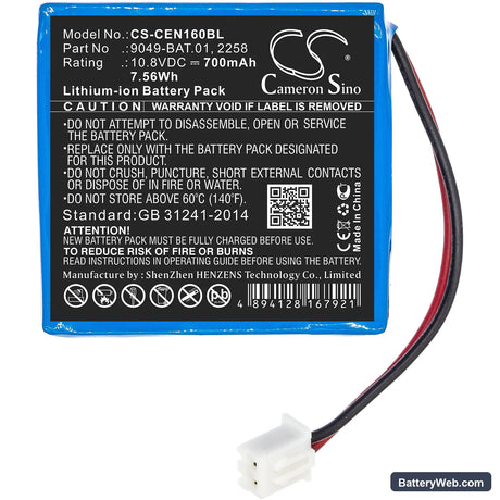 CCE 1600 Neo Replacement Battery, 10.8V, 700mAh, Li-ion 3