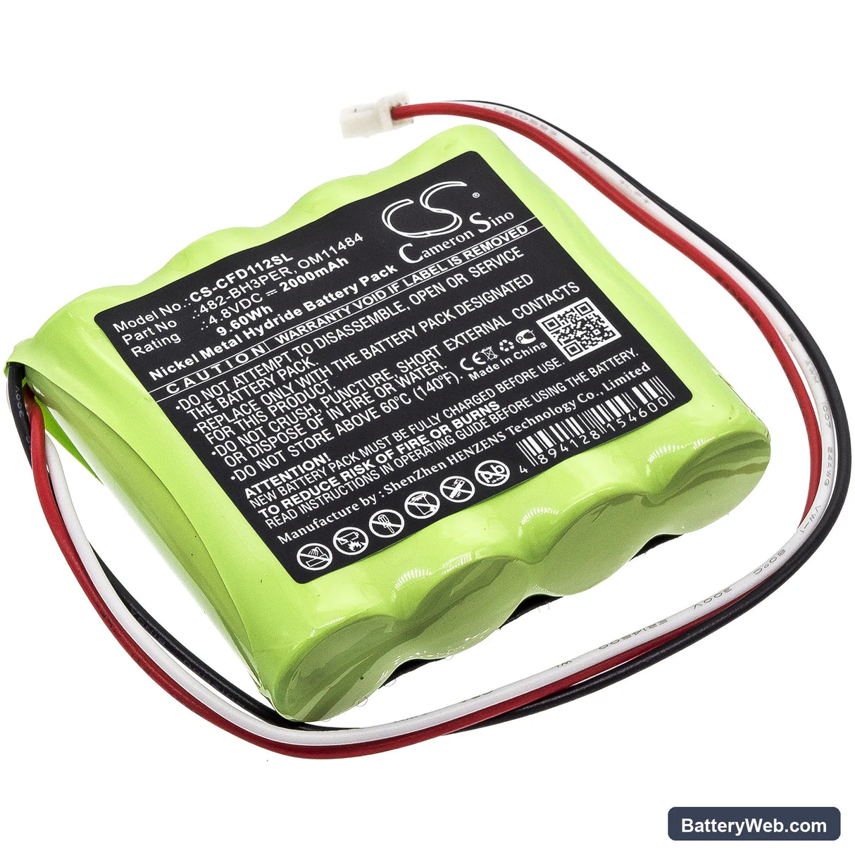 Chatillon Force DFE Replacement Battery, 4.8V, 2000mAh, Ni-MH 1