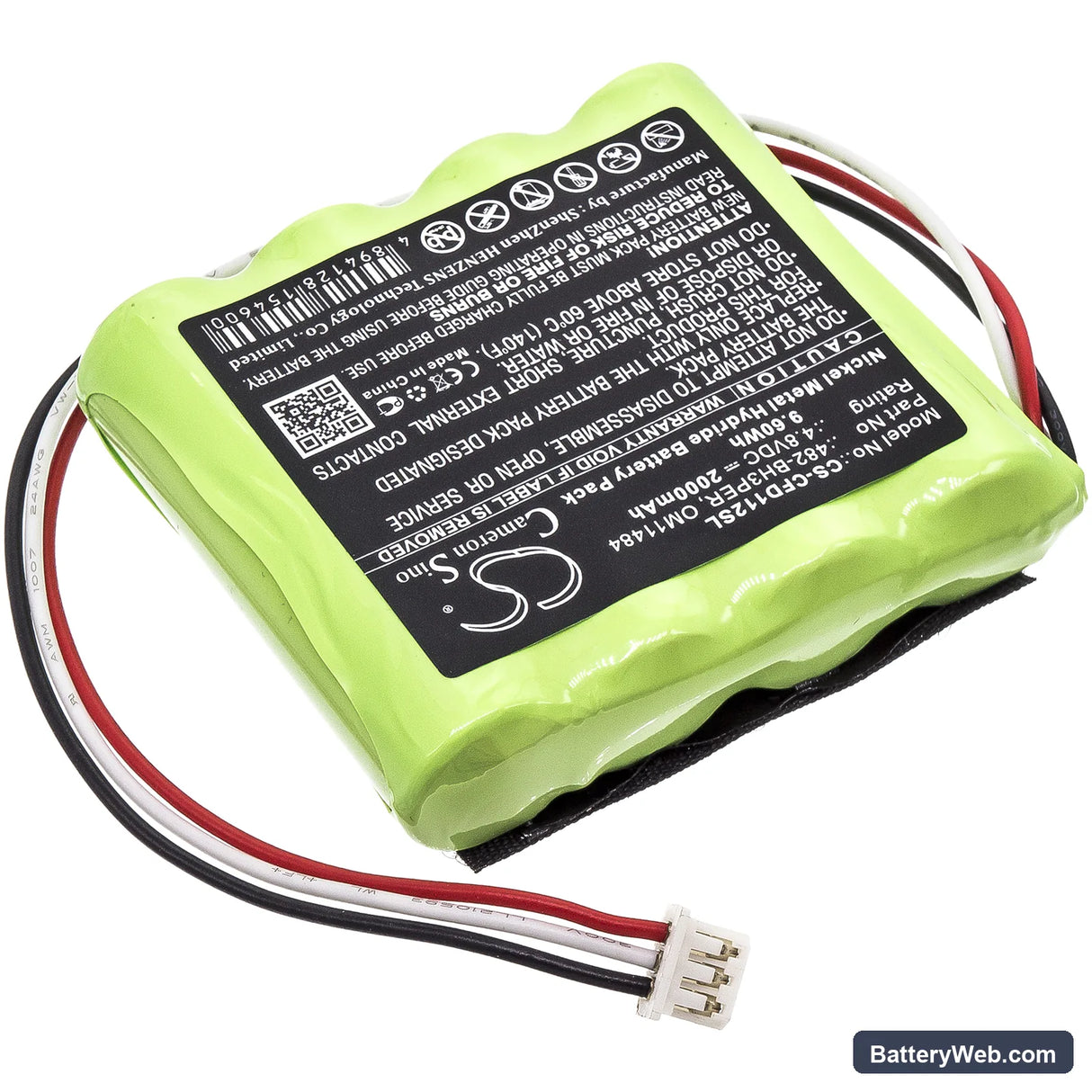 Chatillon Force DFE Replacement Battery, 4.8V, 2000mAh, Ni-MH 2