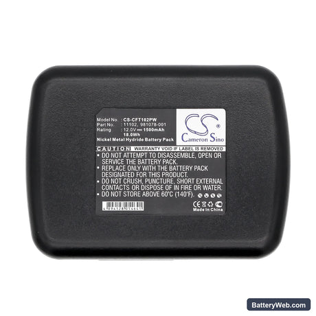 Craftsman 315.22411 Replacement Battery, 12V, 1500mAh, Ni-MH 5