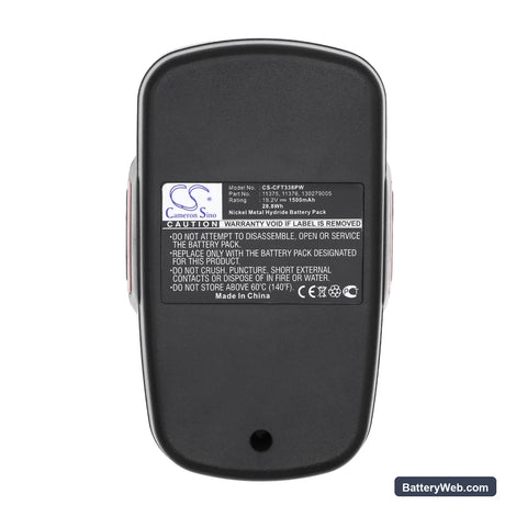 Craftsman 10126 Replacement Battery, 19.2V, 1500mAh, Ni-MH 5