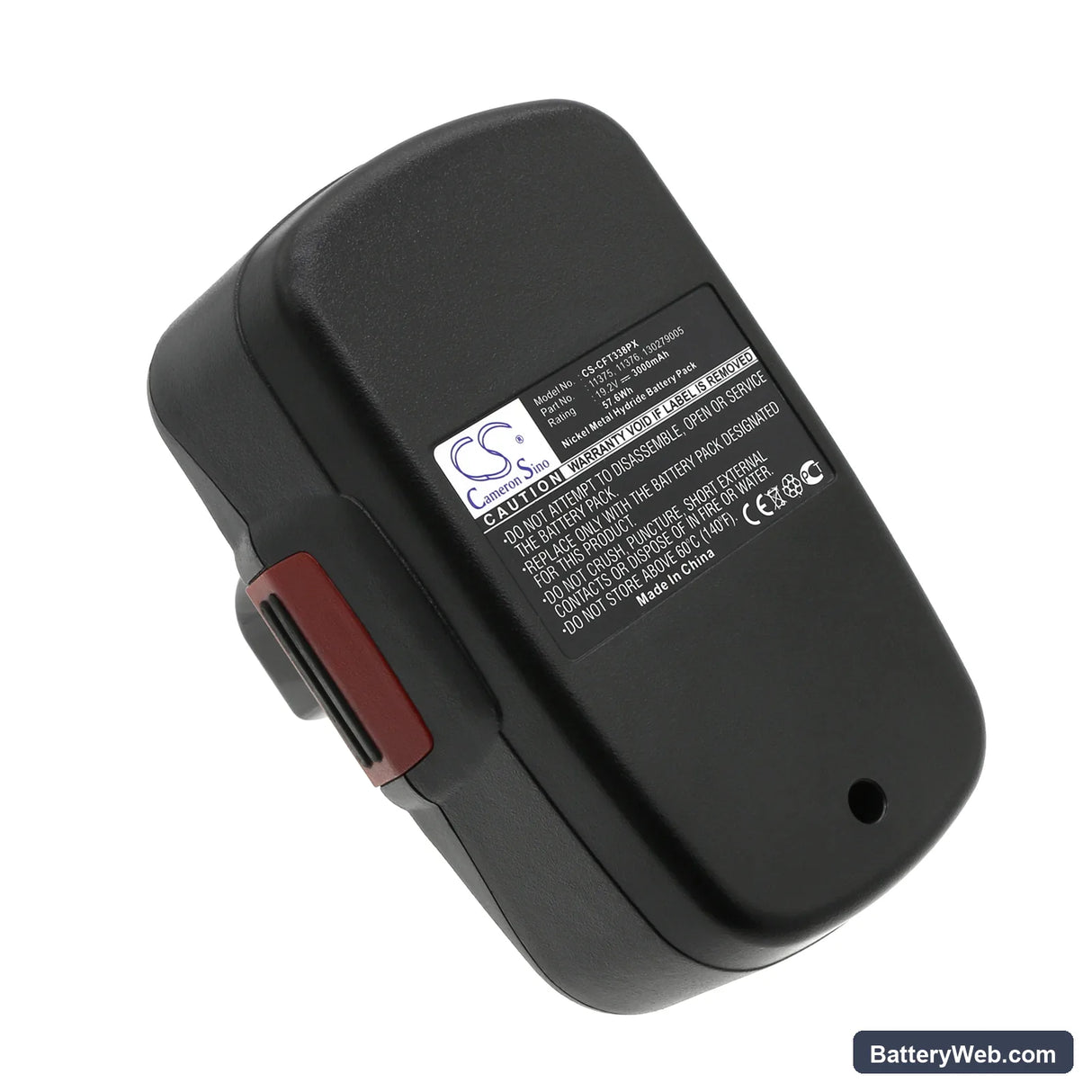 Craftsman 10126 Replacement Battery, 19.2V, 3000mAh, Ni-MH 3