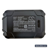 Craftsman V20 Cordless Compact Blower Replacement Battery, 20V, 4000mAh, Li-ion 6