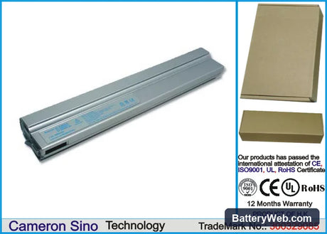 Panasonic CF-W2 Replacement Battery, 7.4V, 6600mAh, Li-ion 1
