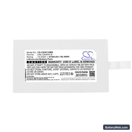 COMEN V3A Replacement Battery, 14.4V, 6700mAh, Li-ion 5