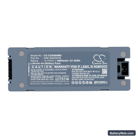 COMEN S6 Replacement Battery, 14.4V, 6800mAh, Li-ion 5