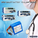 CareFusion Alaris Asena Syringe Pump CC Replacement Battery, 7.2V, 2700mAh, Ni-MH 6